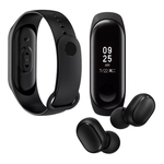 Kit Fone De Ouvido Xiaomi Redmi Airdots + Xiaomi Mi Band 3