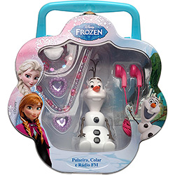 Kit Frozen Candide Rádio FM + Colar + Pulseira - Anna