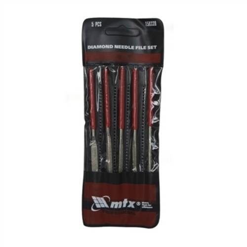 Kit Jogo de Limas Agulha Diamantadas 5pcs Profissional Mtx