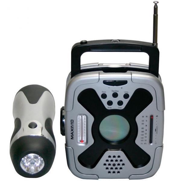 Kit Lanterna e Rádio Am Fm com Luz de Emergência Max42722 Maximo