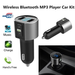 Kit mãos-livres sem fios Bluetooth Car, 5V 3.4A Dual USB Charger Transmissor FM Radio MP3 Player Suporte TF cartão USB Flash Drive