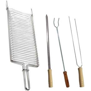 Kit para Churrasco Grelha, Espetos - Araminas