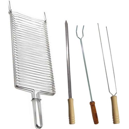 Kit para Churrasco Grelha, Espetos - Araminas