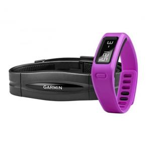 Kit Pulseira Garminfit Roxo com Monitor Cardíaco Usb e Bluetooth