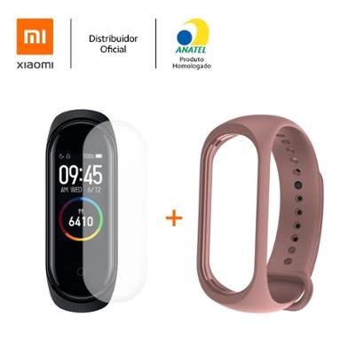 Kit Pulseira Mi Band 4 Xiaomi + Película + Pulseira