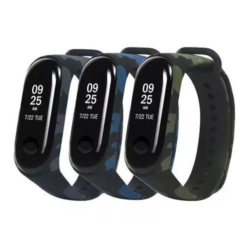 Kit 3 Pulseiras Extras para Xiaomi Mi Band 3 - Camufladas