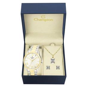 Kit Relógio Champion Feminino Elegance - CN27796D