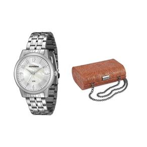 KIT Relógio e Clutch Feminino Mondaine 94686L0MVNE1K1