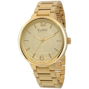 Kit Relógio Euro Basic Dourado + 1 Lenço - EU2036LYT/K4D