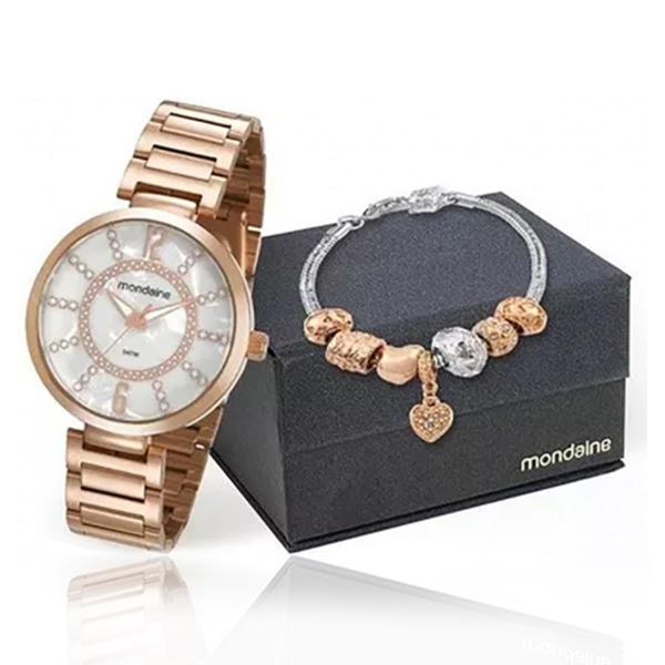 Relógio Feminino Mondaine Analógico 53617Lpmkre4k1 Aço Rose