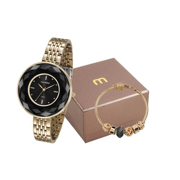 Kit Relógio Feminino Mondaine + Pulseira 99054LPMVDE6K1