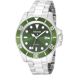 Kit Relógio Masculino Magnum Ma33068v - Prata/Verde