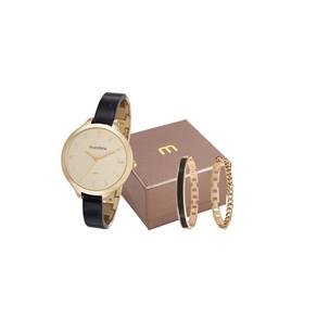 Kit Relógio Mondaine com 2 Pulseiras Semi-Jóia 53614Lpmvdf2