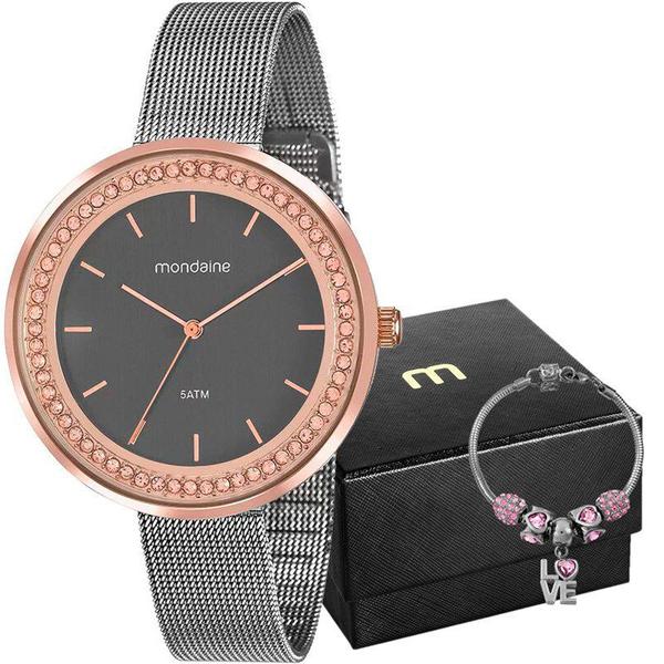 Kit Relógio Mondaine Feminino 53668LPMVGE1K2