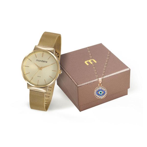 Kit Relógio Mondaine Feminino 53681LPMKDE1K1