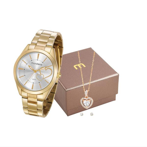 Kit Relógio Mondaine Feminino 53690LPMGDE2K1