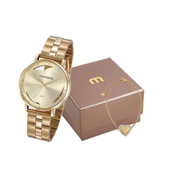 Kit Relógio Mondaine Feminino 53748lpmkre1