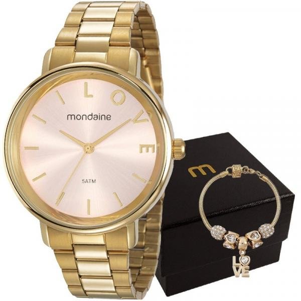 Kit Relógio Mondaine Feminino 53761LPMKDE1K1