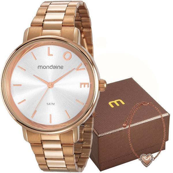 Kit Relógio Mondaine Feminino 53761LPMKRE2K1