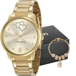 Kit Relógio Mondaine Feminino Com Pulseira 53921LPMGDE1K