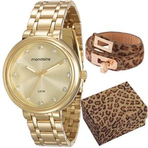 Kit Relógio Mondaine Feminino com Pulseira 76434LPMVDE3K1