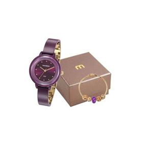 Kit Relógio Mondaine Feminino com Pulseira 76709LPMVDY2K1