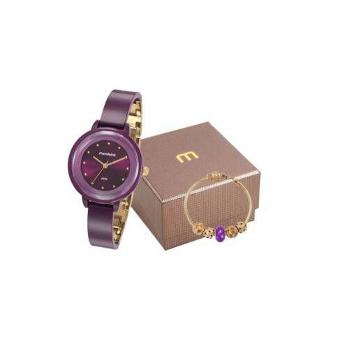 Kit Relógio Mondaine Feminino com Pulseira 76709lpmvdy2k1