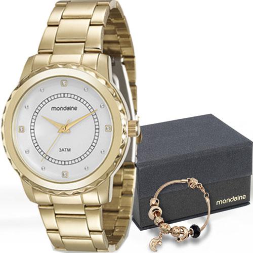 Kit Relógio Mondaine Feminino com Pulseira 94842LPMVDE1K1