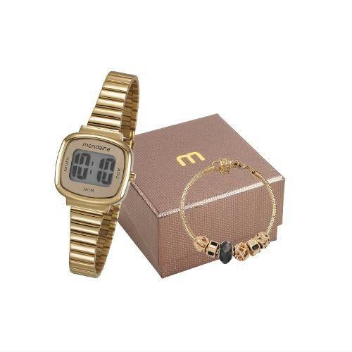 Kit Relógio Mondaine Feminino Quartz Ref.: 53717LPMVDE1K2