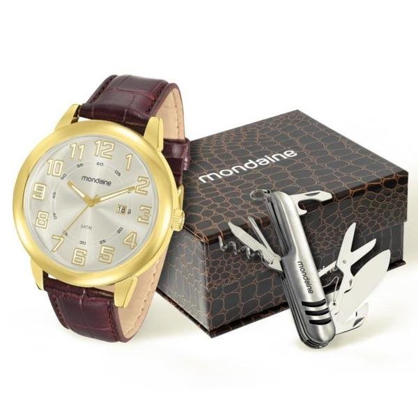 Kit Relógio Mondaine Masculino - 83306Gpmkdh2K1