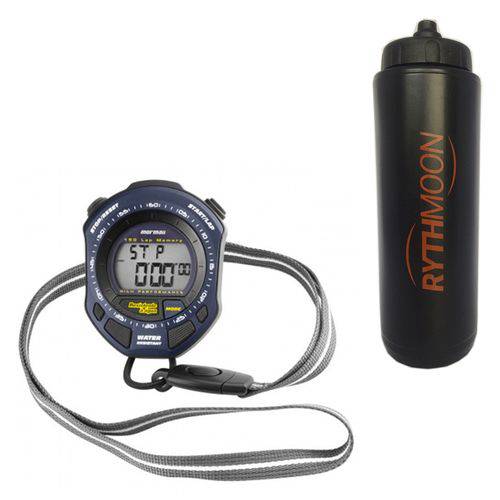 Kit Relógio Mormaii Stopwatch Unissex MO09442/8A + Squeeze Automático 1lt