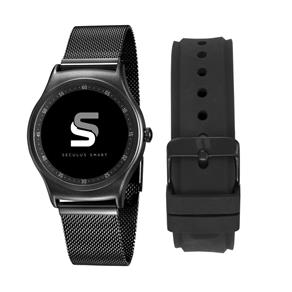 Kit Relógio Seculus Masculino Smartwatch Preto 79001mpsvpi1