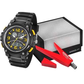 Kit Relógio Speedo Masculino com Pen Drive 81085G0EGNP1K1