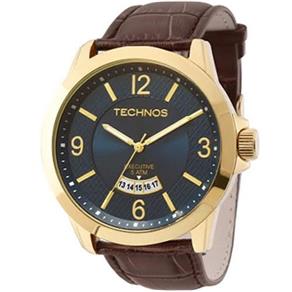 Kit Relógio Technos Masculino Executive 2115ksb/k0 Azul Dourado