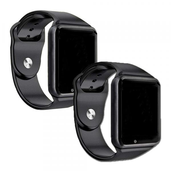 Kit 2 Relógios Smartwatch A1 Original Touch Bluetooth Gear Chip - a Smart