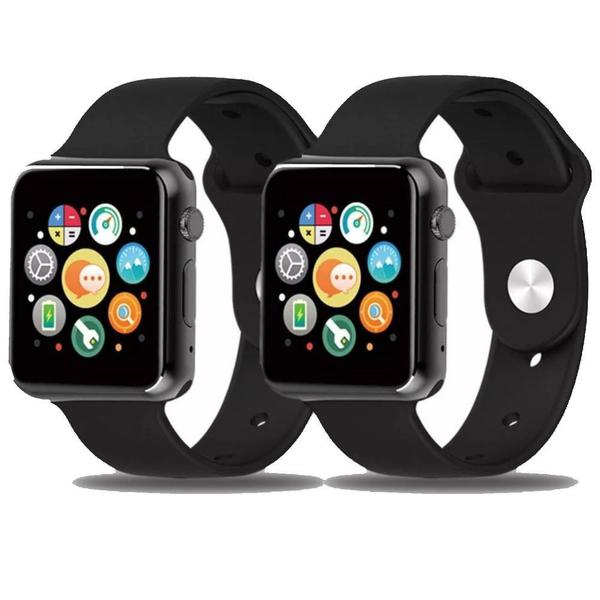 Kit 2 Smartwatch Relogio Inteligente A1 Chip Android Ios