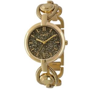 Kit Sombra + Relógio Euro Feminino Diamante Negro - EU203AAB/K4C - Dourado