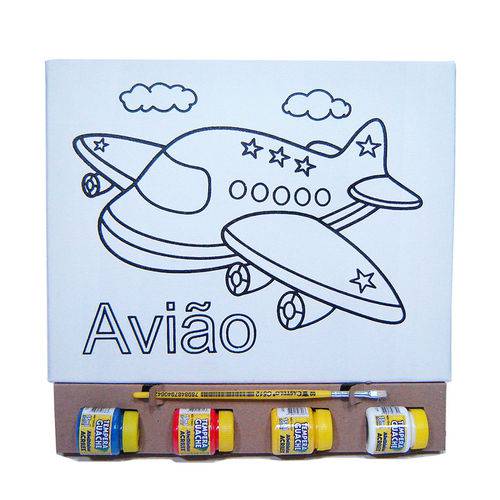 Kit Tela P - Avião - Kits For Kids