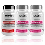 Kit 2x Colágeno com Vitamina C + 1x Thermo Booster - NutraCo