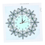 Kits de relógio de pintura de diamante em forma especial Artes Artesanato Decoração de casa Flor 2