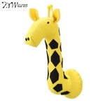 KiWarm Girafa 3D Sentiu Animais Cabeça Crianças Tapeçarias de Parede Decoração Arte Presentes Presentes de Natal Do Bebê Montado Na Parede Brinquedos de Pelúcia