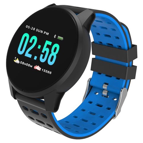 KY108 - Smartwatch Monitor Cardiaco, Arterial, Sono, Pedometro / Azul