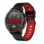 L8 relógio inteligente Homens IP68 Waterproof Pressão Reloj Hombre SmartWatch Com ECG PPG Sangue Heart Rate Sports Academia Bracelet Watch.