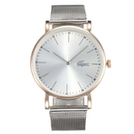 Lacoste Minimalista Homens Mulheres Analógico Rodada Dial Mesh Band Quartz Relógio De Pulso