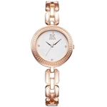 Amyove Lovely gift Ladies Diamon impermeável quartzo relógio com pulseira Cadeia para o Office Campus Casual