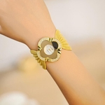 Lady Diamond Bracelet Watch Mirror Luxury Quartz Watch GD