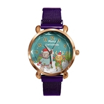 Lady Feliz Natal Quartz Relógio Urso X-mas Tree Moda Alloy Banda analógico relógio de pulso