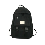 Bolsa de ombro Lady Casual Waterproof Backpack cor sólida School Girl ombro Travel Bag com alça