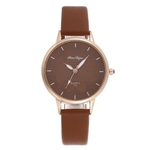 Assista Lady Trevo de Quatro Folhas de relógio de quartzo PU Leather Strap Analog Adorável Relógio de pulso