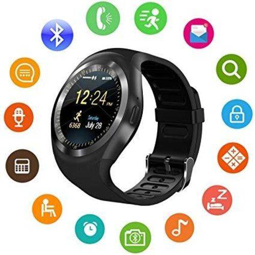 Lançamento Relógio Inteligente SmartWatch Y1 - Chip - Camera -Bluetooth